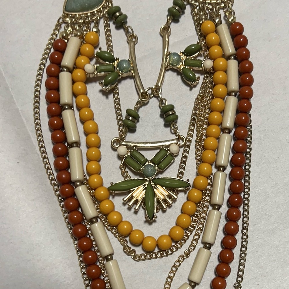 NWOT New York & Co. Elegant Multi-Color Beaded Necklace - Picture 3 of 3